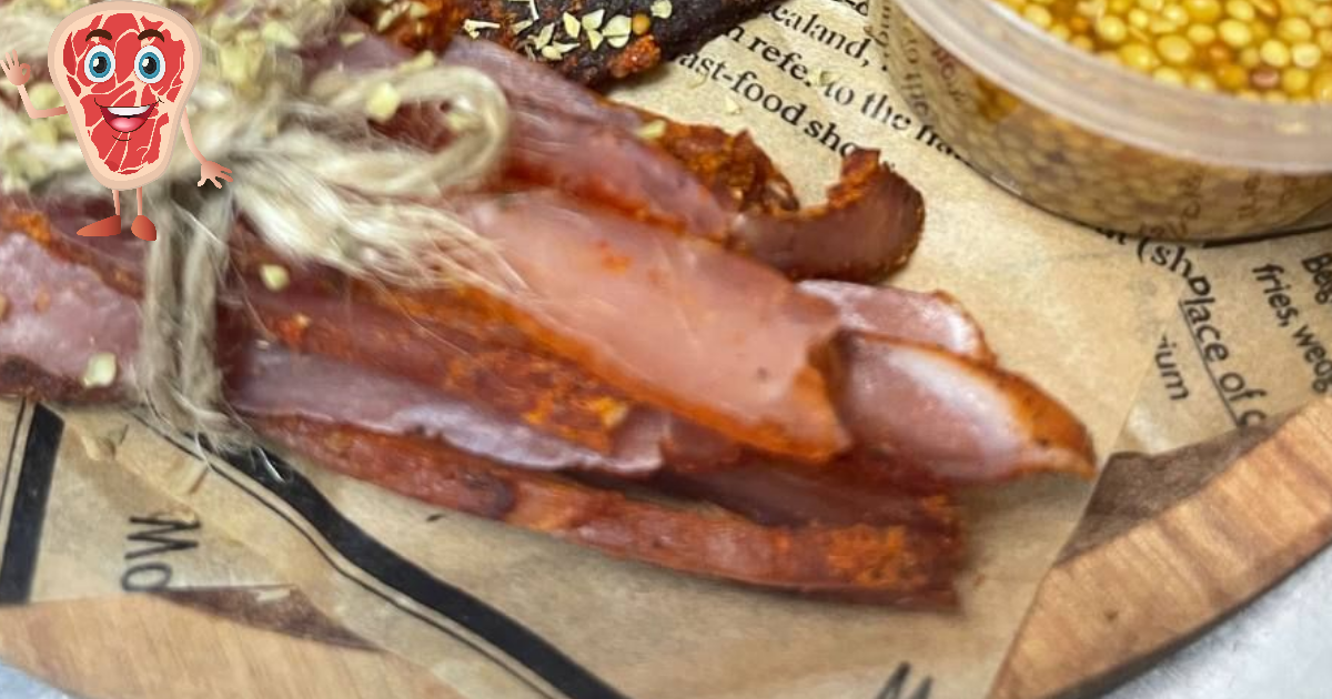 Фото вяленое мясо на тарелке ЧипСтейк